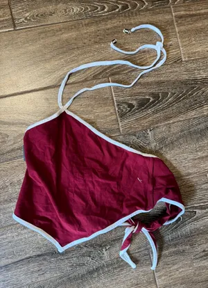 Halter top Red Size M thumbnail 3