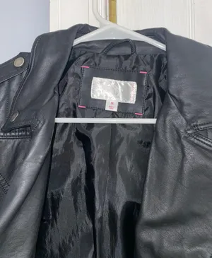 Leather Black Jacket Size M thumbnail 3