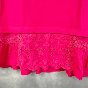 Anthro Tiny Women Sleeveless Top Medium Eyelet Ruffle Coquette‎ Balletcore Y2K thumbnail 2