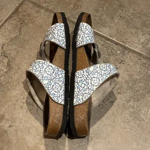 Papillio Birkenstock Sydney Blue Floral Sandals Womens EU 38 US 7 Germany thumbnail 10
