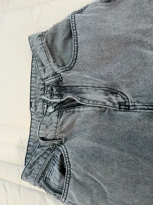 Light Wash Wide Leg Denim Pants thumbnail 7