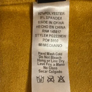 Windsor Mustard Faux Suede Lace Up Moto Jacket Cropped Medium thumbnail 3
