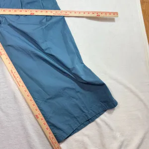 Zara Woman XS Teal Paperbag Wide Leg‎ Pant Tie Belt Minimalist Chic Summer Vaca thumbnail 11
