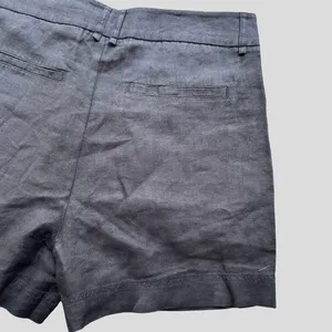 Free People Chelsea Pleated Linen Shorts Black Size 10 100% Linen High Rise thumbnail 7