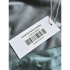 Baltic Born NWT Vara Satin Wrap Dress Womens Large Dusty Blue Maxi Party Wedding thumbnail 6