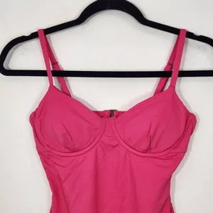 Andie Hot Pink One-Piece Swimsuit NWT Small Pink One Piece Swimwear thumbnail 3