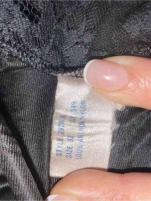 Vintage 1900s Wonder Maid Black Lace Full Slip Union Made Nylon thumbnail 7