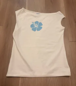 Hibiscus flower top White Size M thumbnail 1