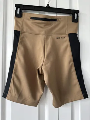 Nike Sportswear Dri-Fit High Waist Bike Shorts Dark Driftwood/Black XS thumbnail 6