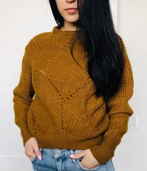 ARITZIA‎ WILFRED Serment Sweater in Mustard thumbnail 1