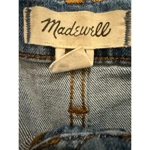 Madewell Wide Leg Crop Jeans Womens 26 Blue High Rise Patch Pocket Denim thumbnail 5