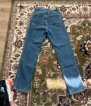 NA-KD Straight High-Waisted Blue Jeans thumbnail 3