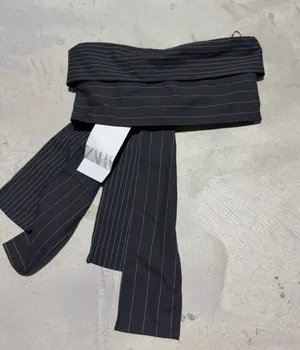 Zara NWT pinstripe crop top XS MSRP$40 thumbnail 1