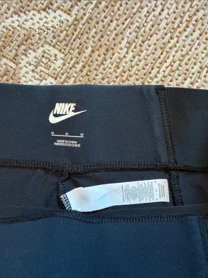 Nike  Black Logo Performance Leggings thumbnail 3