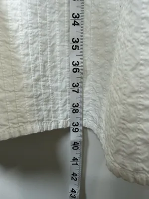 Topshop White Cotton Seersucker Strappy Tiered Maxi Dress with Tie Back thumbnail 5