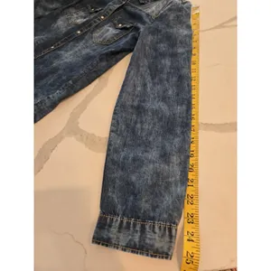 Ashley by 26 International Denim Light Wash Pearl Snap Chambray Western Shirt Y2K thumbnail 11