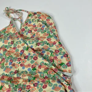 Princess Polly Retro Floral 100% Cotton Ruched Bodycon Dress Womens 8 thumbnail 2