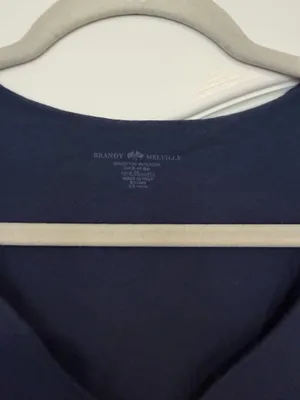 Brandy Melville Top Navy Blue thumbnail 2