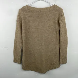 Faded Glory cable knit camel color sweater size small thumbnail 2