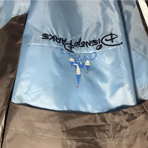 Walt Disney World Disneyland Resort Park XL/XXL Windbreaker Jacket Gray 1/4 Zip thumbnail 7