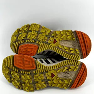 Salomon XR Shift Trail Running Shoes Colorblock Athletic Lace Up Blue Yellow 9 thumbnail 7