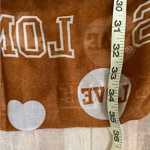 UT Austin Texas Sheer Infinity Scarf One Size Burnt Orange Longhorns Love thumbnail 5