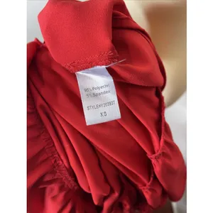 Tuckernuck POMANDER PLACE Red Crepe Kenzo Dress XS thumbnail 10