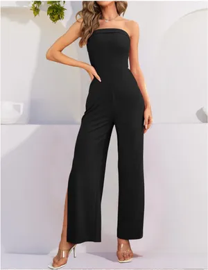 Amazon Black Strapless Jumpsuit thumbnail 3