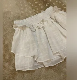 Do + Be white ruffle skirt women’s size large thumbnail 4