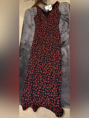 Princess Polly Nellie Maxi Dress Black/Red Floral Size 4 New with tag thumbnail 13