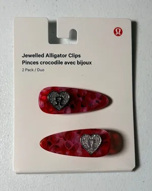 Lululemon Jewelled Alligator Clips 2 Pack thumbnail 1