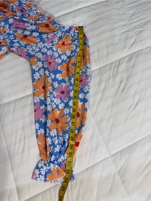 Pink Lily Tie At Waist Top With Orange Pink Blue Elastic Size Medium thumbnail 8