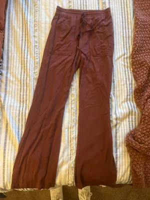 Stella Luce Brown Flowy Pants thumbnail 1