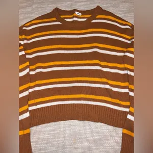 Garage Brown‎ Striped Cropped Sweater Size P/S (XS/S) thumbnail 5