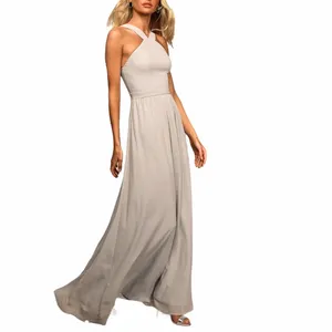 Lulus Air of Romance grey maxi dress size XS thumbnail 2