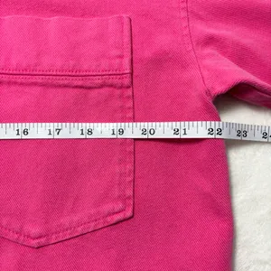 ZARA CROPPED COTTON Pink Jacket‎ /Over shirt Size M thumbnail 10