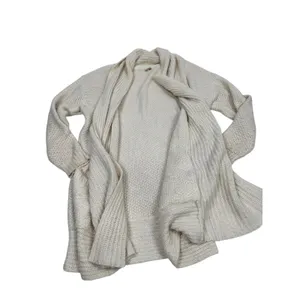 Pilcro and the Letterpress Ivory Textured Knit Shawl Cardigan Sweater Medium thumbnail 3