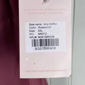 NEW Birdy Grey Amy Dress Chiffon Rosewood Womens Size XXL Long Length Bridesmaid thumbnail 9