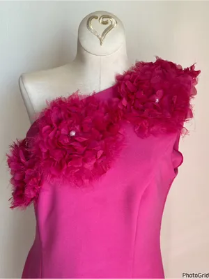 Elliatt Uma Hot Pink One Shoulder Mini Dress Medium thumbnail 4