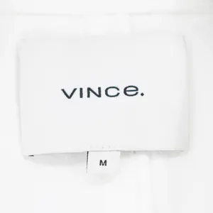 Vince Women's Cotton Cropped Casual Belted Blazer Jacket White Medium thumbnail 2