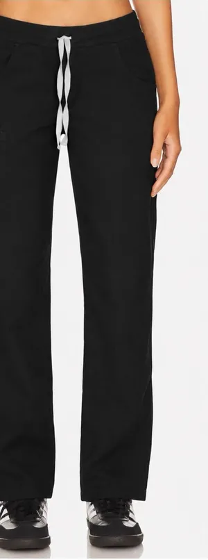 FIGS Kade Scrub Pants Size M Black Straight Leg Technical Collection thumbnail 1