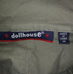 Dollhouse M Drab Pea Green Ruffle Waist Jacket thumbnail 5