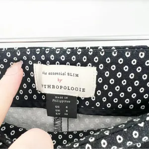 Anthropologie Slim Leg Dress Pants Women's‎ Size 4 Black Minimalist Chic thumbnail 6