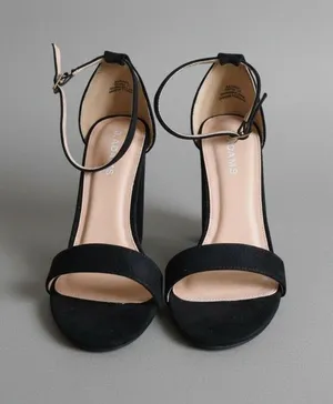 J. Adams Shirley Black Suede Ankle Strap Block Heel Sandal Size 10 NIB thumbnail 1