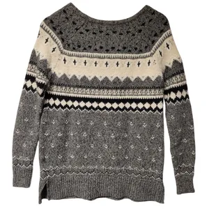 American Eagle Fairisle Nordic‎ Wool Blend Sweater Womens Soft Cozy Hygga Ski XS thumbnail 3