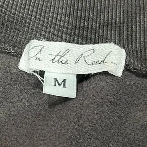 On The Road Grey Pullover Cropped Distressed Jacket Women’s Medium thumbnail 2
