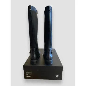 Coach Riding Boots Essex Semi Matte Leather/Stretch Black Women' SZ 6.5B 36.5 EU thumbnail 3
