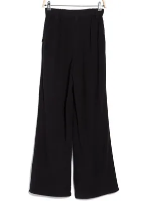 ASOS Linen Blend Wide Leg Dad Pants Black Wash Size 0 thumbnail 4
