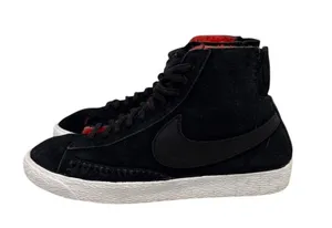 Nike Shoes Nike Blazer Mid Premium Black Suede Red Lined Size Women's 7 thumbnail 1