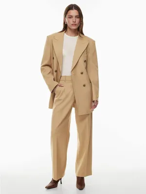 Aritzia Wilfred The Effortless Pant Size 4 Gold Camel Beige Wide Leg thumbnail 5